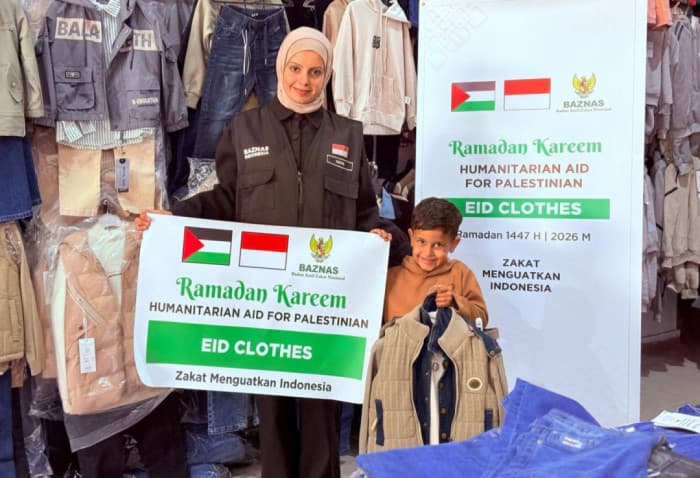 BAZNAS Salurkan Baju Lebaran untuk 3.774 Anak Palestina di Gaza dan Yerusalem